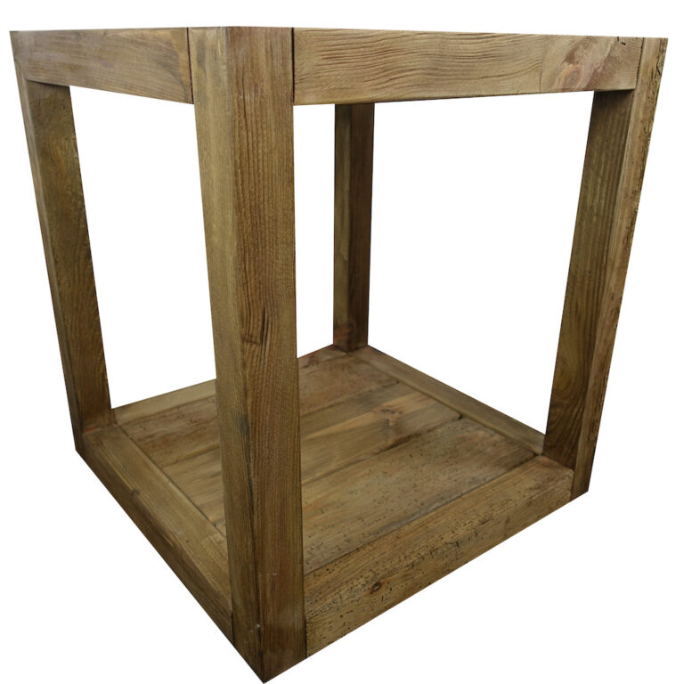 Table d'appoint en vieux bois- TURIN