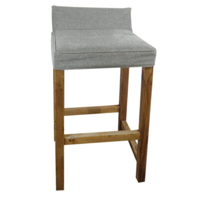 Tabouret haut en vieux bois