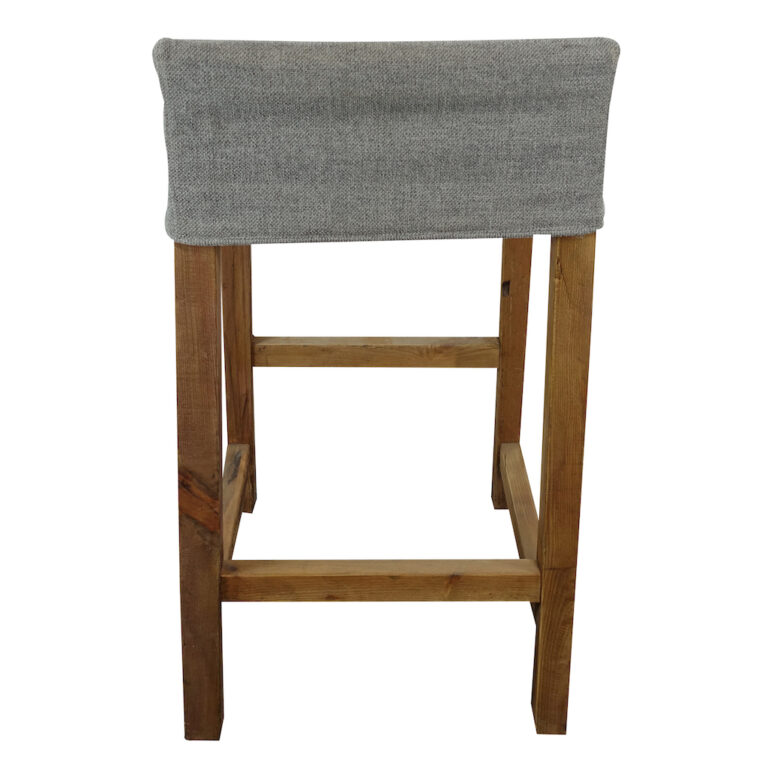 Tabouret haut en vieux bois