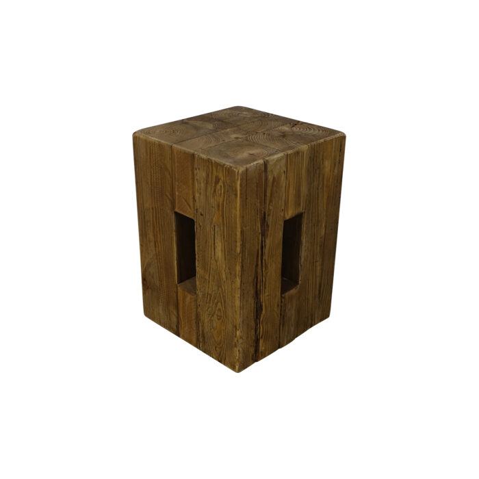 Tabouret en vieux bois Champery