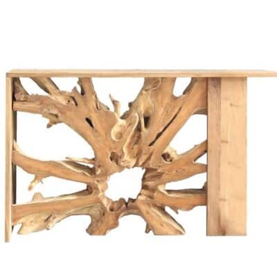 La console Samba en bois racine